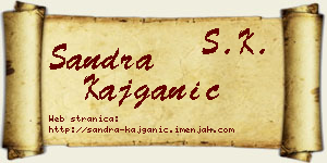 Sandra Kajganić vizit kartica